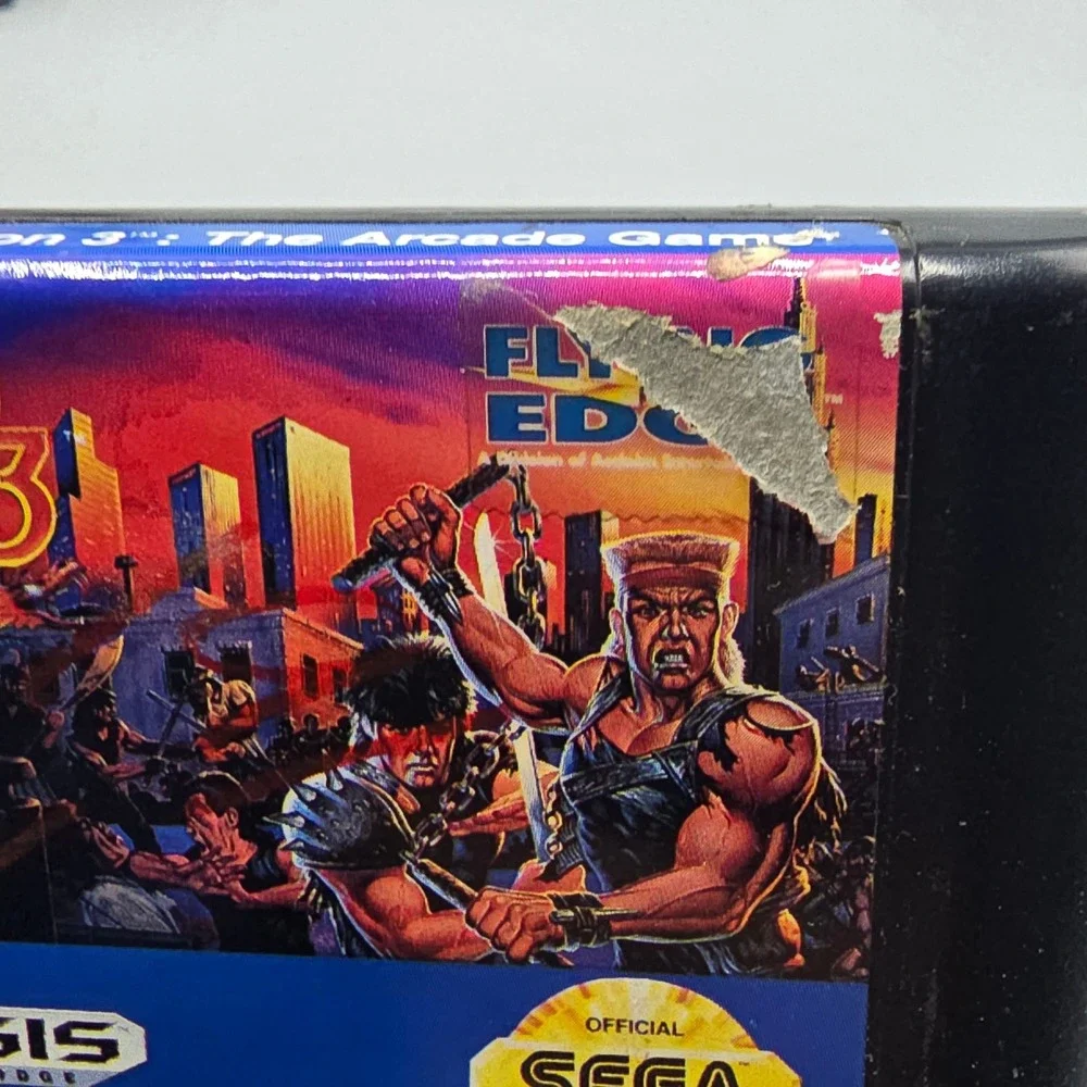 Double Dragon 3 The Arcade Game Sega Genesis Flying Edge Cartridge and Case